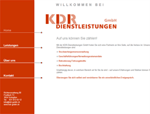 Tablet Screenshot of kdr-gmbh.ch
